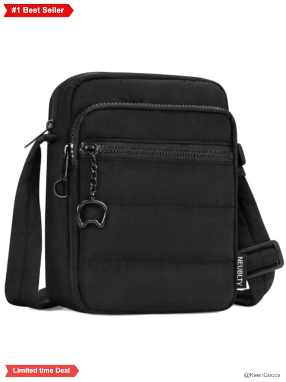 Small Quilted Crossbody Bag RFID Crossbody Purse Travel Nylon